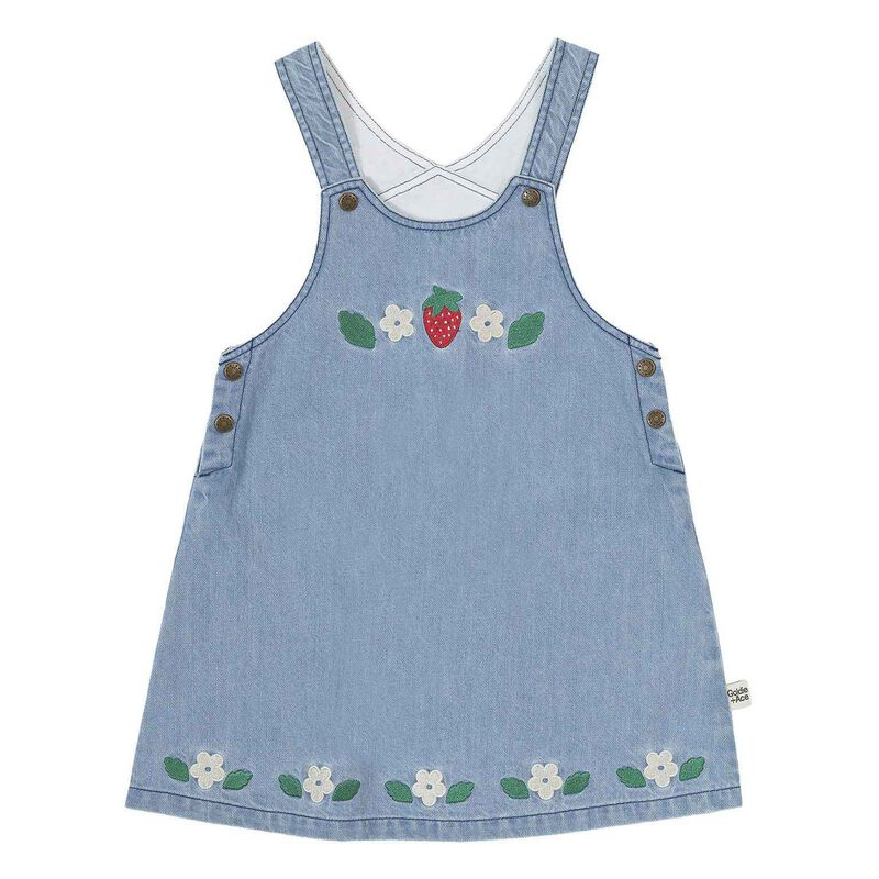 Goldie + Ace Wild Strawberry Pinafore Dress 6M-2Y image number 0